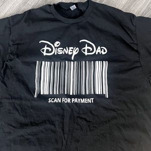 “Disney dad scan for payment” shirt